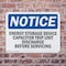 Signmission Energy Storage Device Capacitor Trip Unit OSHA Notice Sign, Plastic, 10in W x 7in L, 2PK OS-2PACK-NS-P-710-L-12052 - alternate 5